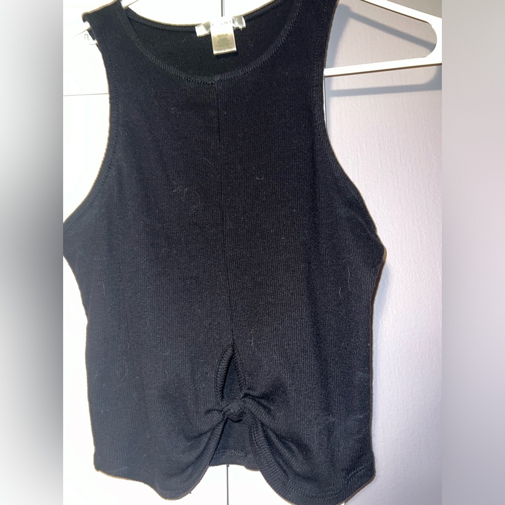 Black crop top